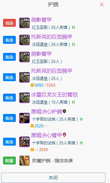 wlkP5战斗贼BIS装备宝石附魔推荐,魔兽世界