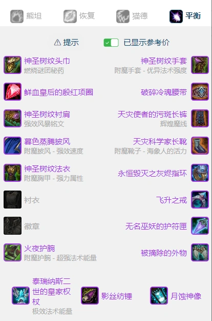 wlkP5鸟德BIS装备宝石附魔推荐,魔兽世界