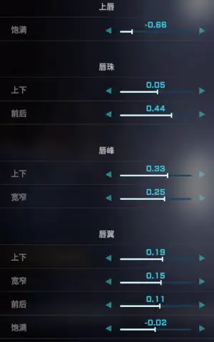 二次元捏脸数据一览