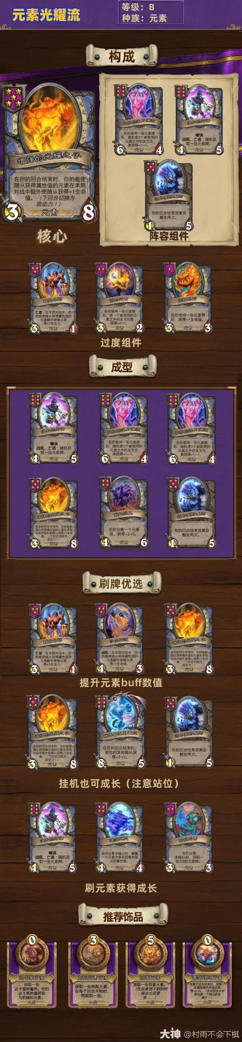 33.0酒馆战棋元素光耀流玩法攻略,炉石传说