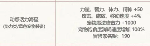 DNF动感活力海星属性一览,DNF