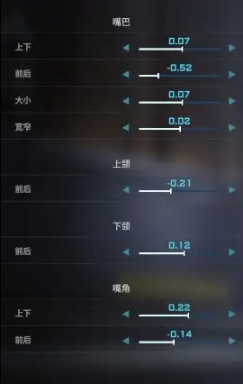 灰姑娘捏脸数据