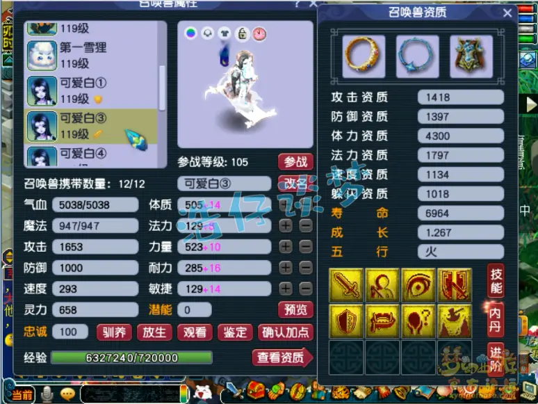 花果山109级装备展示图,梦幻西游