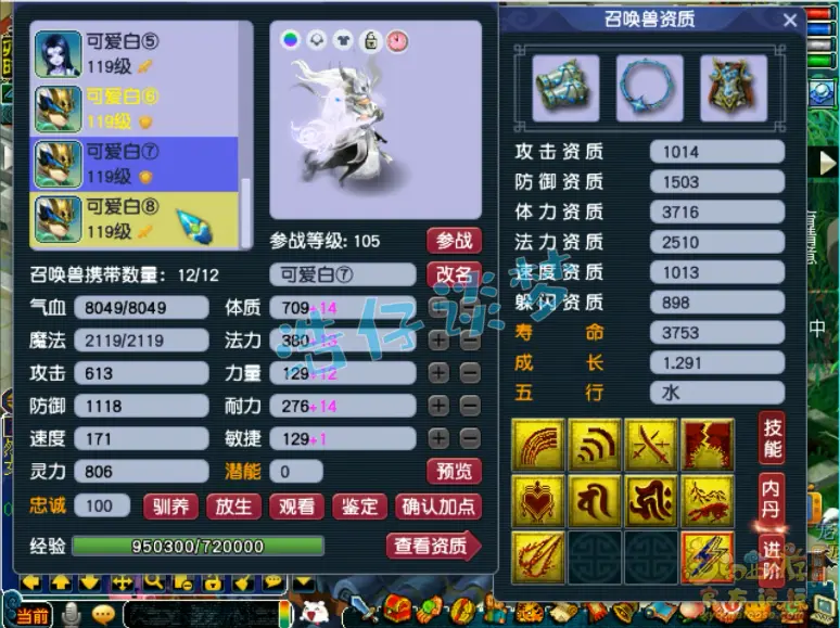 花果山109级装备展示图,梦幻西游