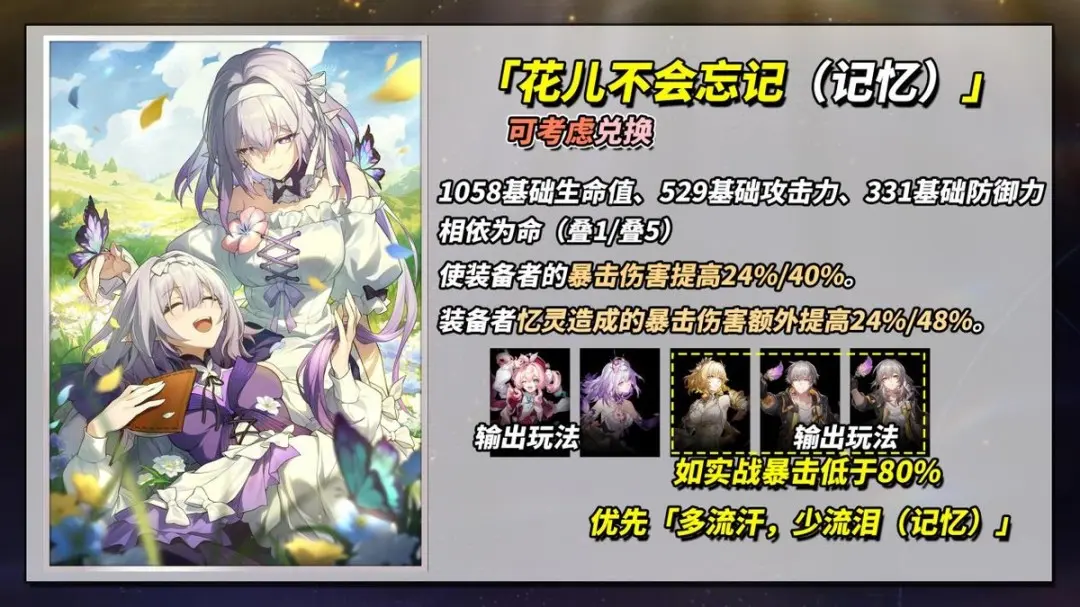 花儿不会忘记可以给谁用,星穹铁道