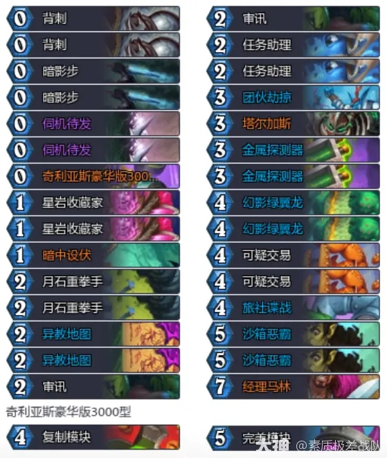 安戈洛龟途任务中速贼卡组推荐,炉石传说
