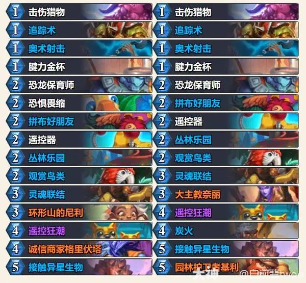 安戈洛龟途任务猎卡组推荐,炉石传说