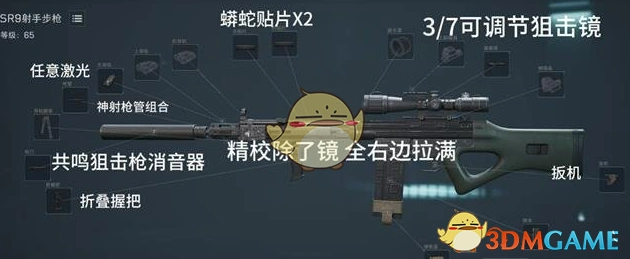SR-9射手步枪改枪方案,三角洲行动