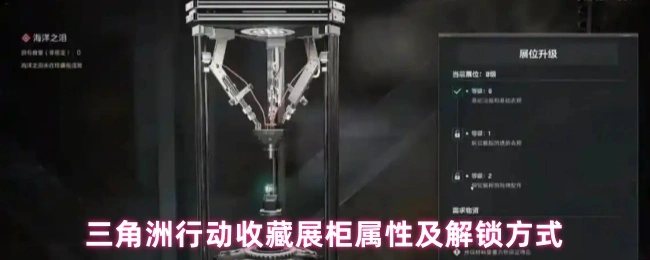 收藏展柜属性及解锁方式,三角洲行动