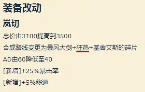 LOL新版岚切流AD玩法盘点,LOL