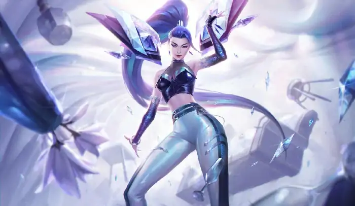 KDA卡莎至臻皮肤效果,LOL