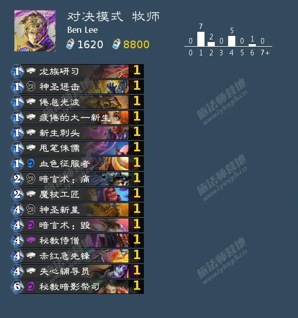 炉石传说对决模式牧师卡组推荐,炉石传说