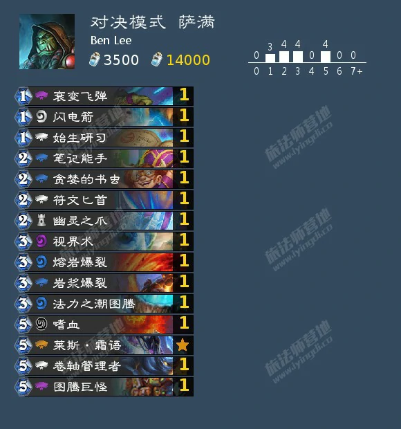 炉石传说对决模式萨满卡组推荐,炉石传说