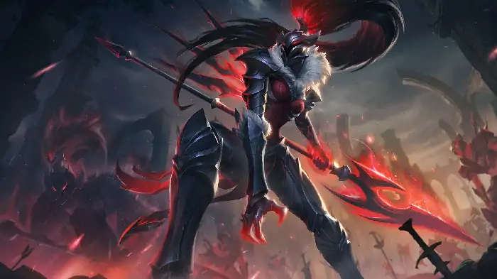 黑暗骑士卡莉斯塔皮肤效果预览,LOL