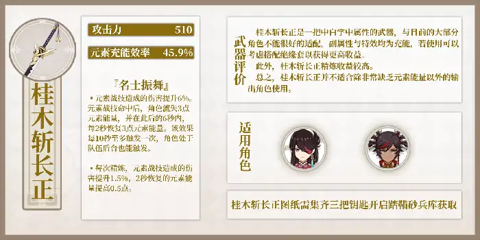 原神桂木斩长正适合谁,原神