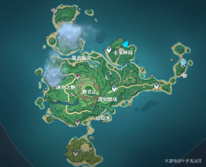 原神鹤观岛栖木位置,原神