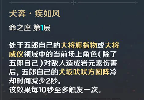 五郎天赋加点,原神