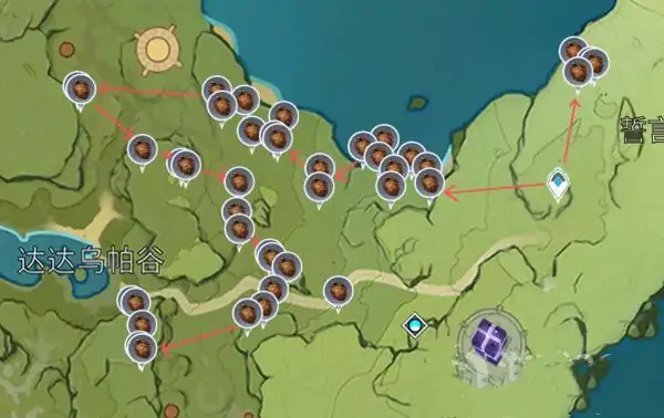 松果采集地点,原神