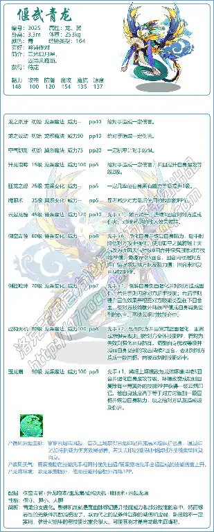 偃武青龙技能表