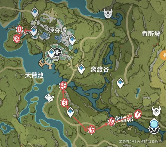 原神草神瞳位置图,原神