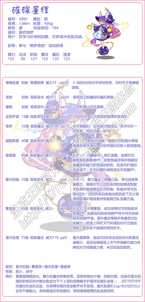 璀璨星狸技能表