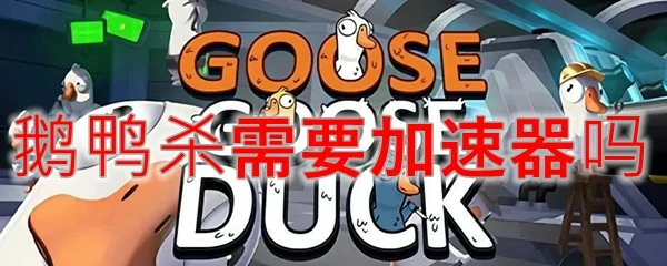 鹅鸭杀需要加速器吗