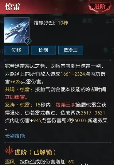 逆水寒老兵服龙吟技能简析,逆水寒