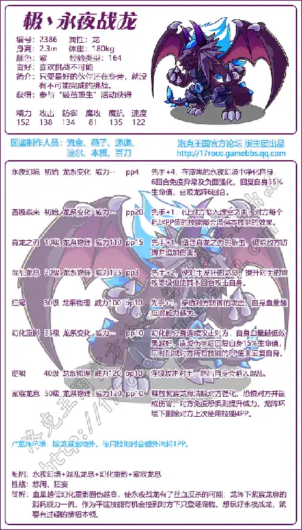 极永夜战龙技能表