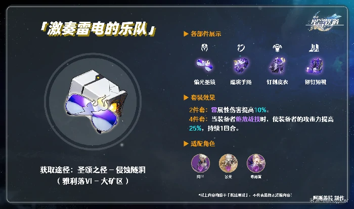崩坏星穹铁道遗器激奏雷电的乐队怎么获得,星穹铁道