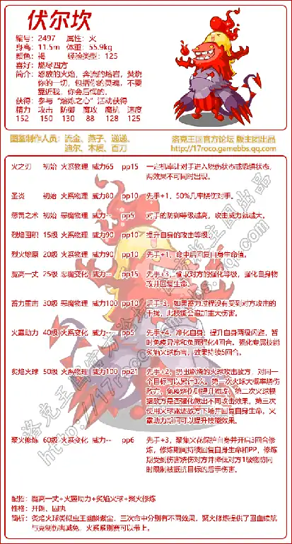 伏尔坎技能表