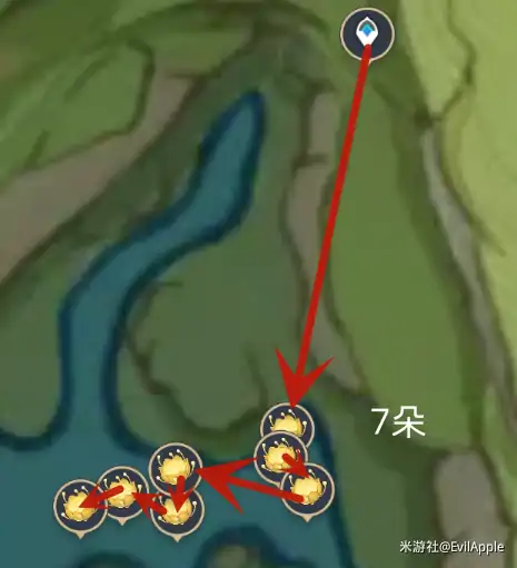 原神月莲快速路线收集,原神