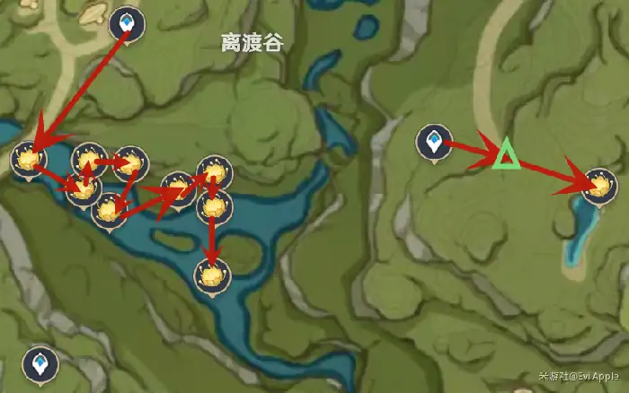 原神月莲快速路线收集,原神