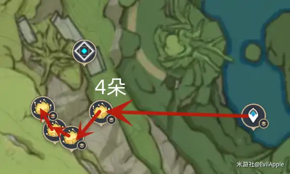 原神月莲快速路线收集,原神