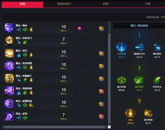 墨灵加点攻略,命运方舟