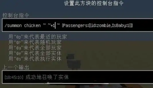 鸡骑士指令是什么,我的世界