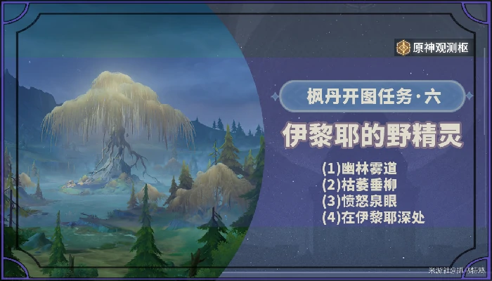伊黎耶的野精灵任务攻略,原神