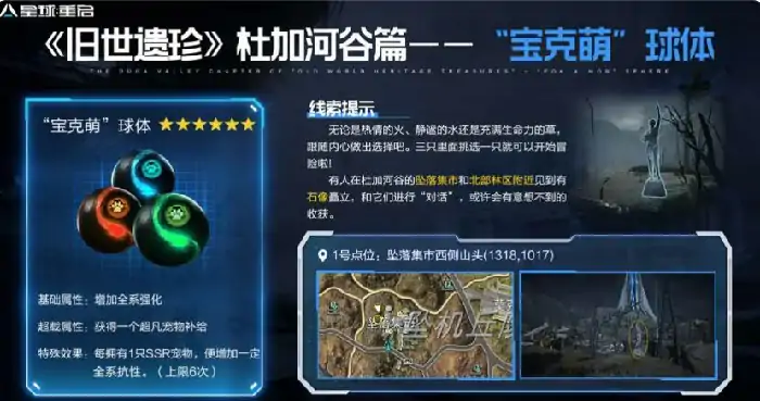 杜加河谷遗珍全收集攻略