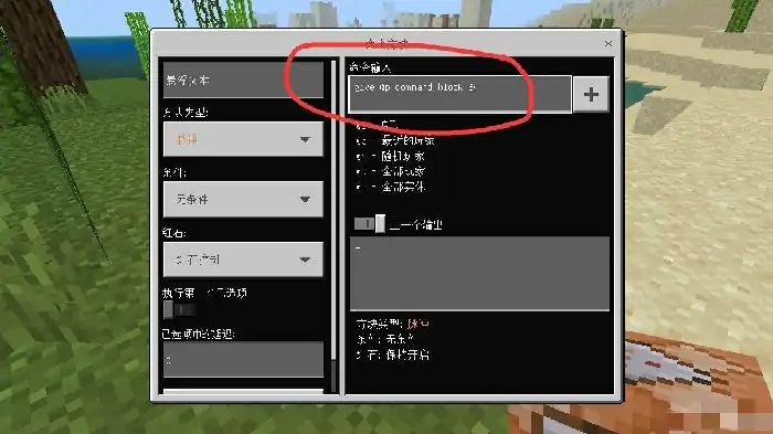 指令怎么输入,我的世界