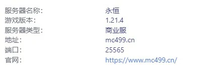 永恒服务器一览2025,我的世界