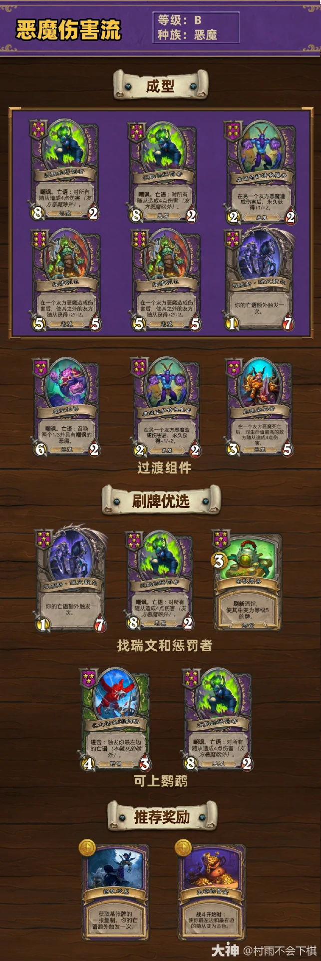 33.2.2酒馆战棋恶魔伤害流玩法攻略,炉石传说