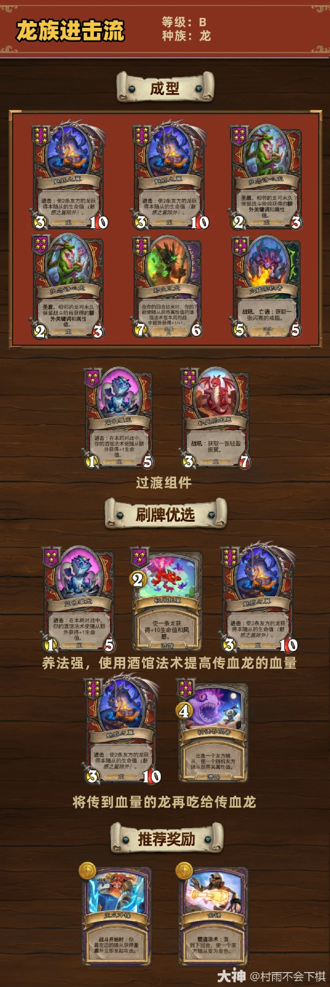 33.2.2酒馆战棋龙族进击流玩法攻略,炉石传说