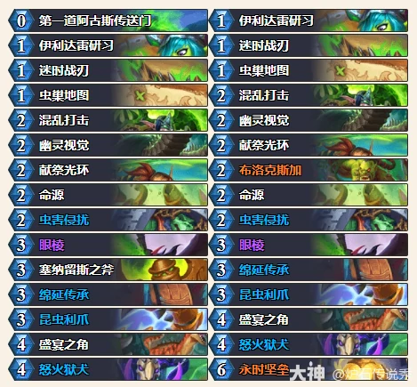 穿越时间流抢先乱斗无随从瞎卡组推荐,炉石传说