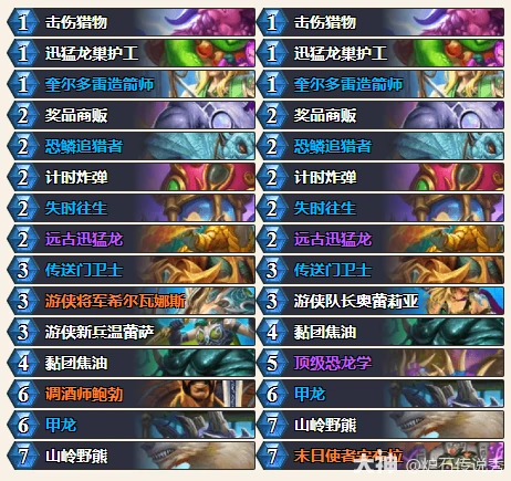 穿越时间流抢先乱斗野兽猎卡组推荐,炉石传说