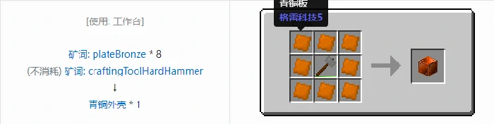 格雷科技社区版机器外壳合成表大全,我的世界