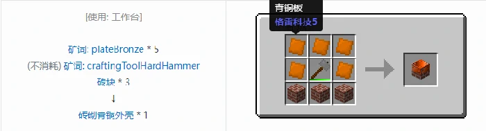 格雷科技社区版机器外壳合成表大全,我的世界