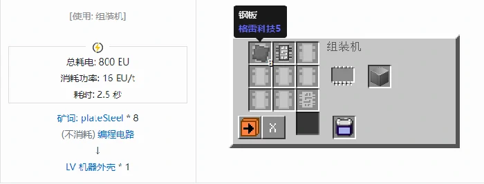 格雷科技社区版机器外壳合成表大全,我的世界