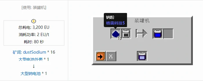 格雷科技社区版储电设备合成表大全我的世界