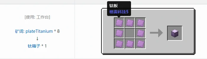 格雷科技社区版容器合成表大全,我的世界