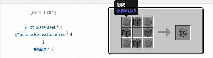 格雷科技社区版容器合成表大全,我的世界