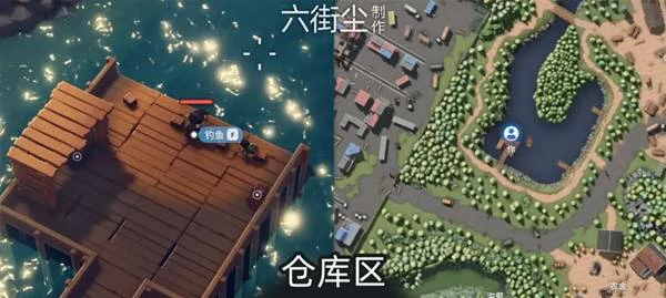 仓库区钓鱼点位在哪